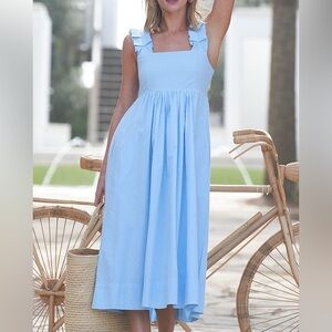 NEW LAKE Lolly Dress in Morning Blue SIZE LARGE